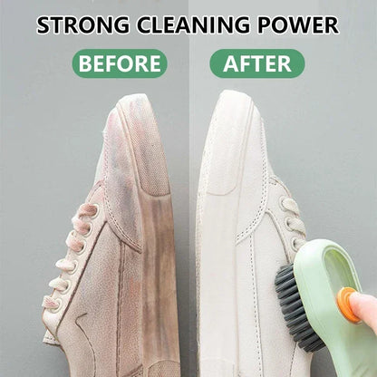2/3PCS Shoe Washing Machine Bag with Liquid Shoe Brush Set Durable Laundry Shoe Bag and Soft Bristle Clean Brush for All Shoes