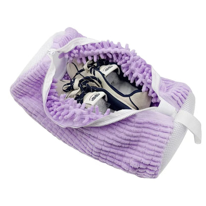 2/3PCS Shoe Washing Machine Bag with Liquid Shoe Brush Set Durable Laundry Shoe Bag and Soft Bristle Clean Brush for All Shoes